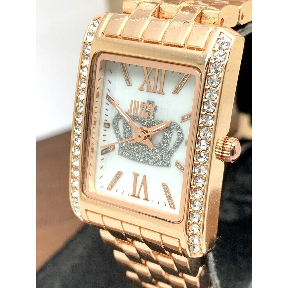 Juicy By Juicy Couture Women's Watch JC/5056 Quartz White Dial Rose Gold Steel
